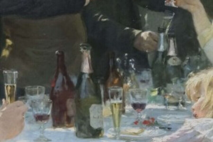 Champagnen på bordet